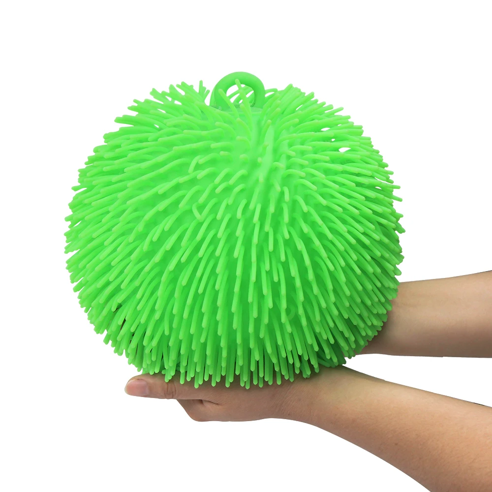 Пушистые меховые шарики силиконовый прыгающий мяч