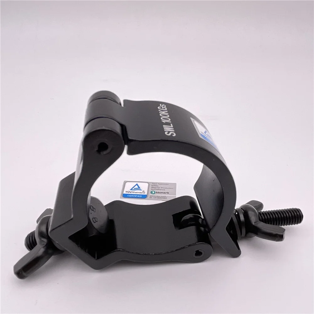 Portable light and fast installation aluminum 100kg light load bearing truss Stage lamp suspension hook hose pipe clamps