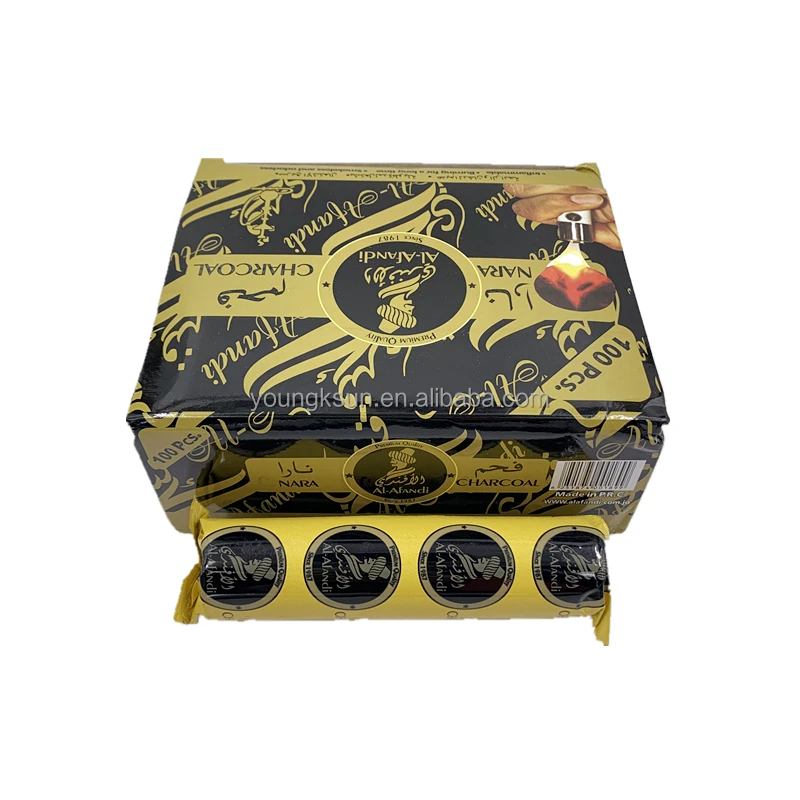 YKS India 35mm polo quick lighting hookah shisha charcoal magic coal