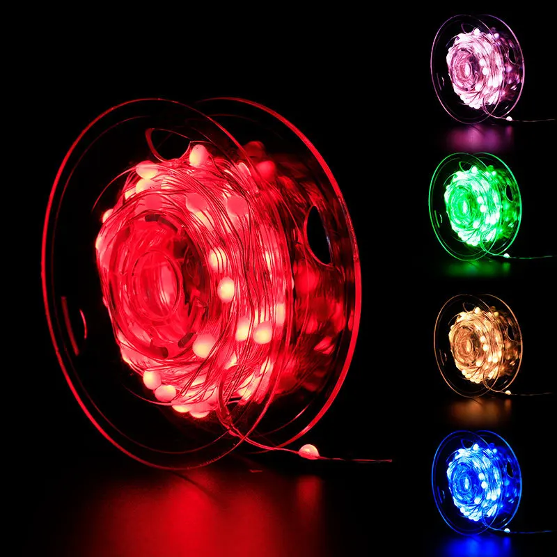 10m Fairy Lights RGB Smart Christmas Tree Lights Point APP Control Colorful USB Powered Flash Christmas Outdoor RGB Led String