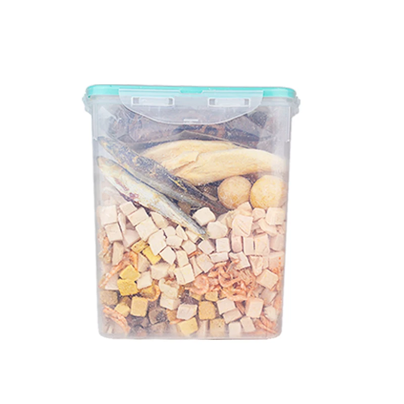 Можно использовать с различными сублимированных ведрами для закусок для кормления домашних животных