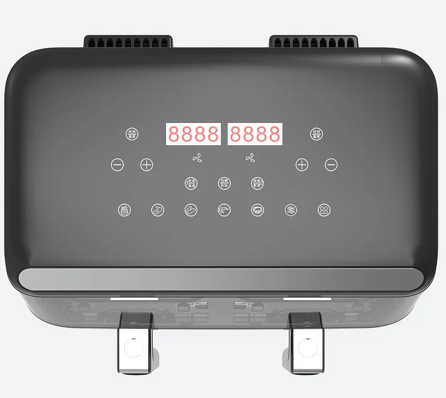 The New Product 8L Intelligent Oil-Free Electric Fryer Touch Screen Large Capacity Silver Crest Air Fryer