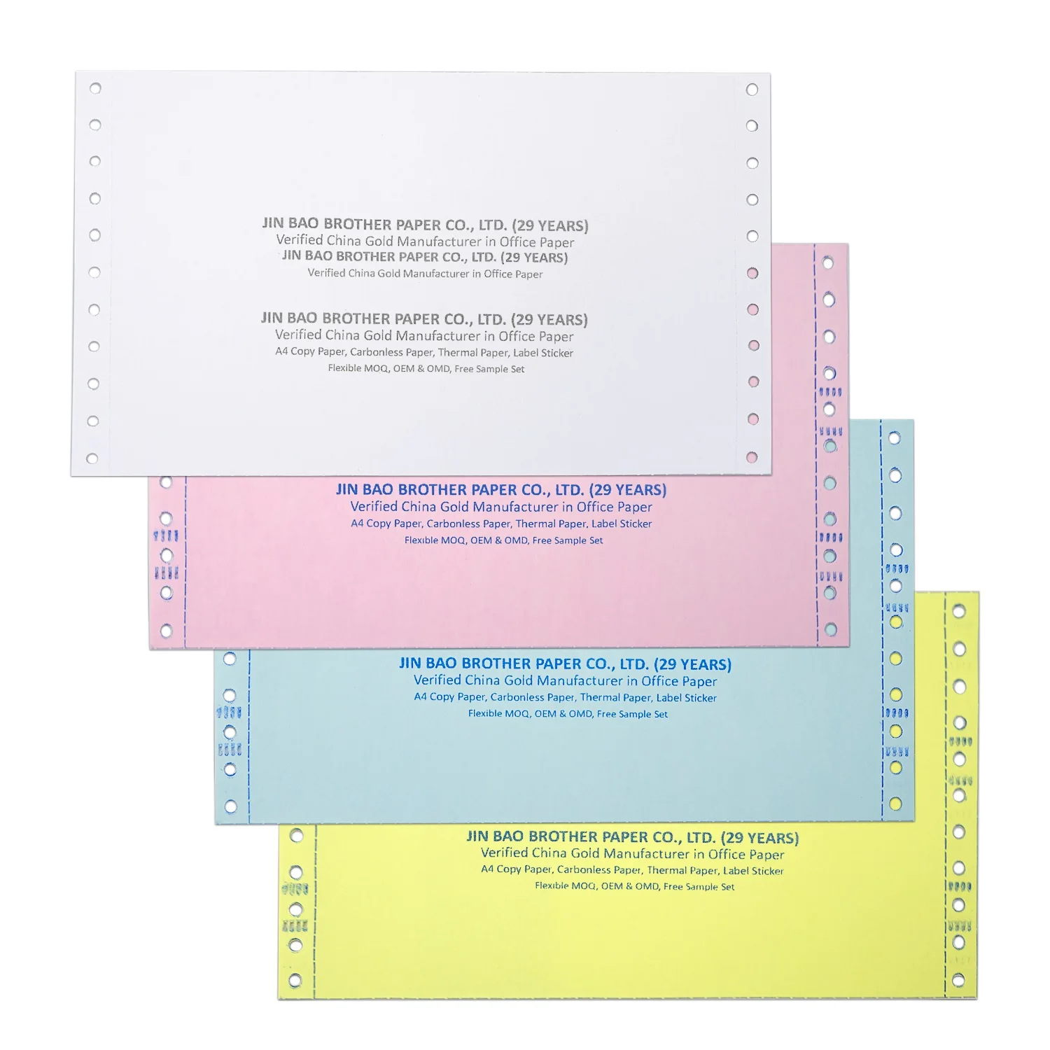 
NCR Carbonless Triplicate Paper Factory Computer Paper Invoice Paper 
