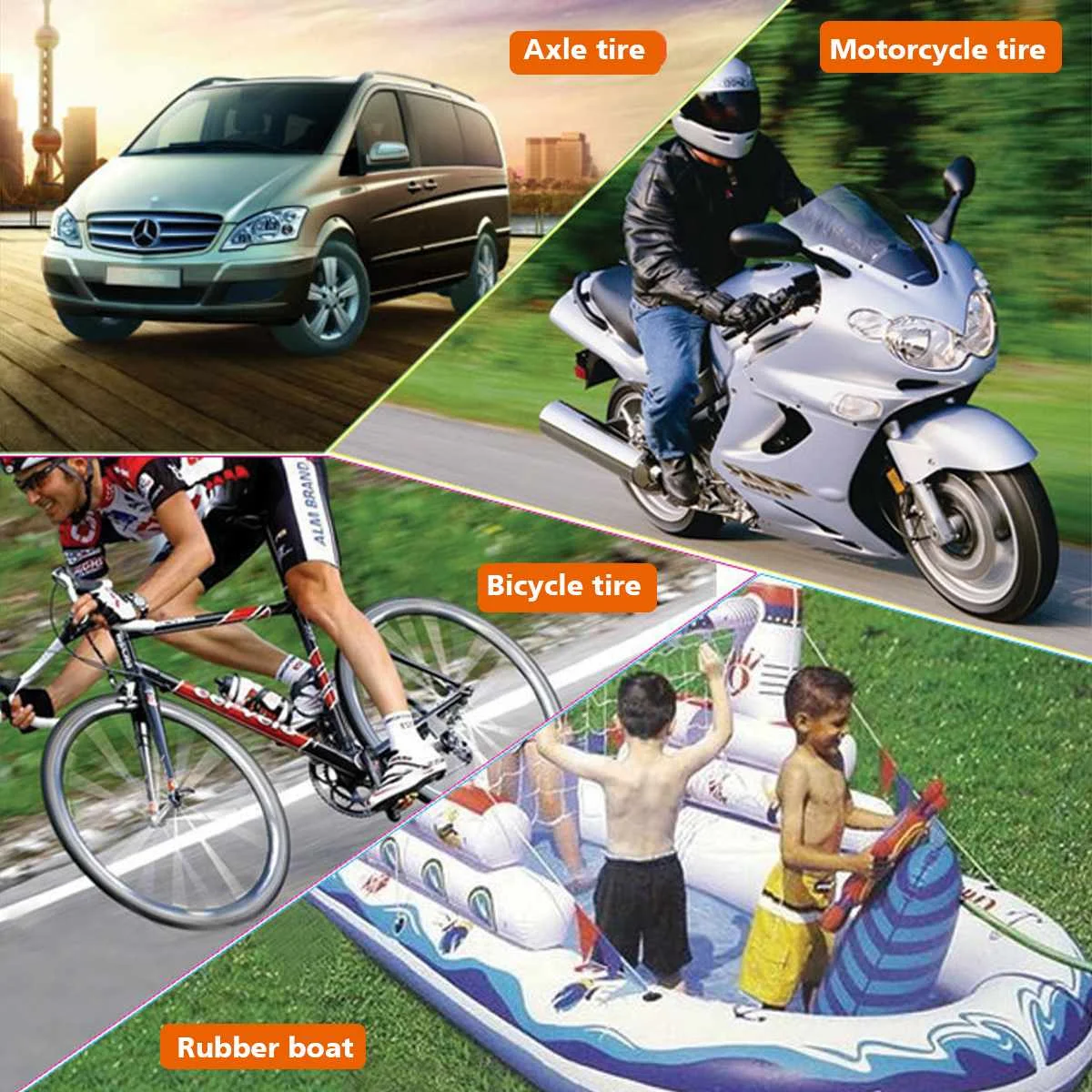 Emergency Tool Metal Single Cylinder Air Pump Car Tire Air Pump Pump Factory Direct Sales