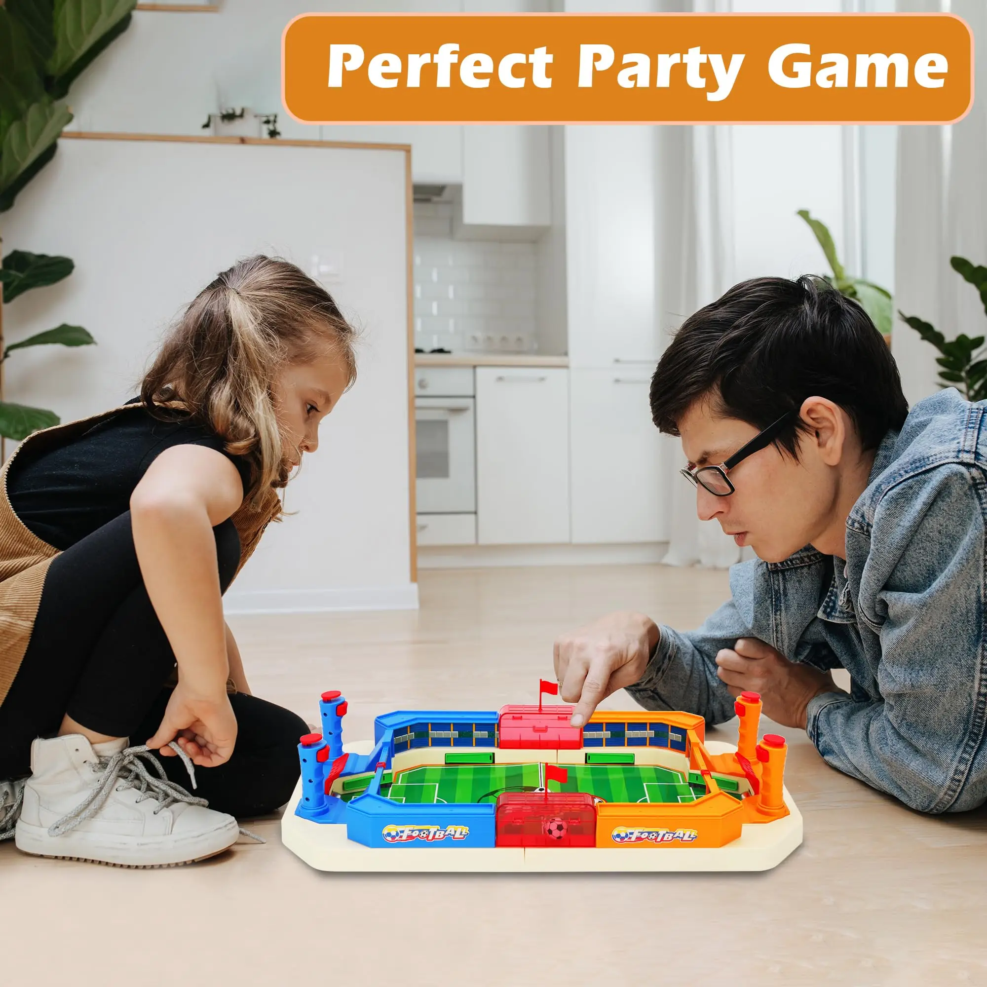 Mini Foosball Table Games for Kids 2024 Fun Tabletop Football Soccer Pinball for Indoor Game Room Family Party Night Travel Days