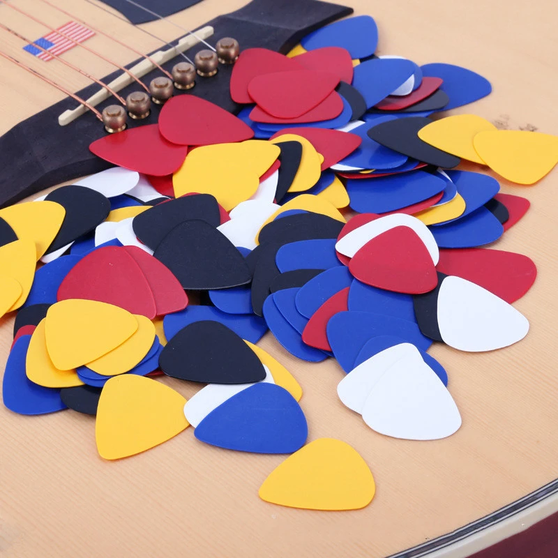 Hot Sale 0.46mm 0.76mm ABS Material Custom Colors logo OEM Guitar Pick