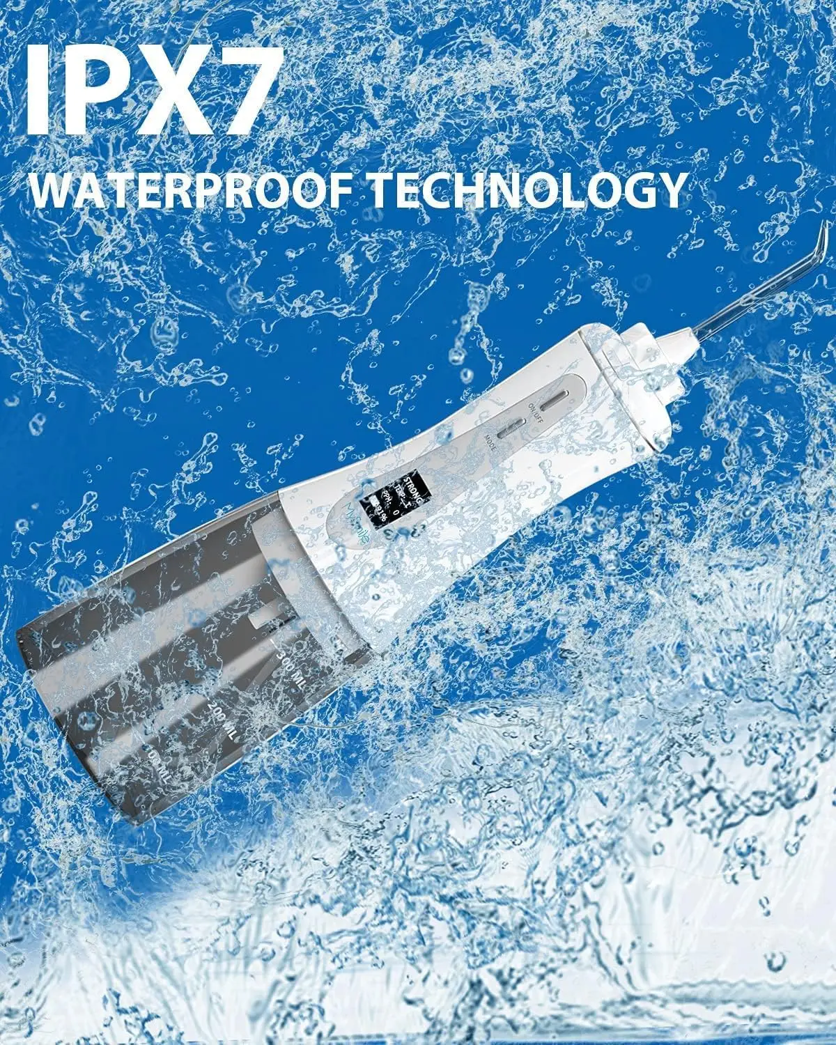 Water Flosser Manufacturer 300ml Cordless Water pulsing Flosser Portable Oral Irrigator for Teeth Cleaning