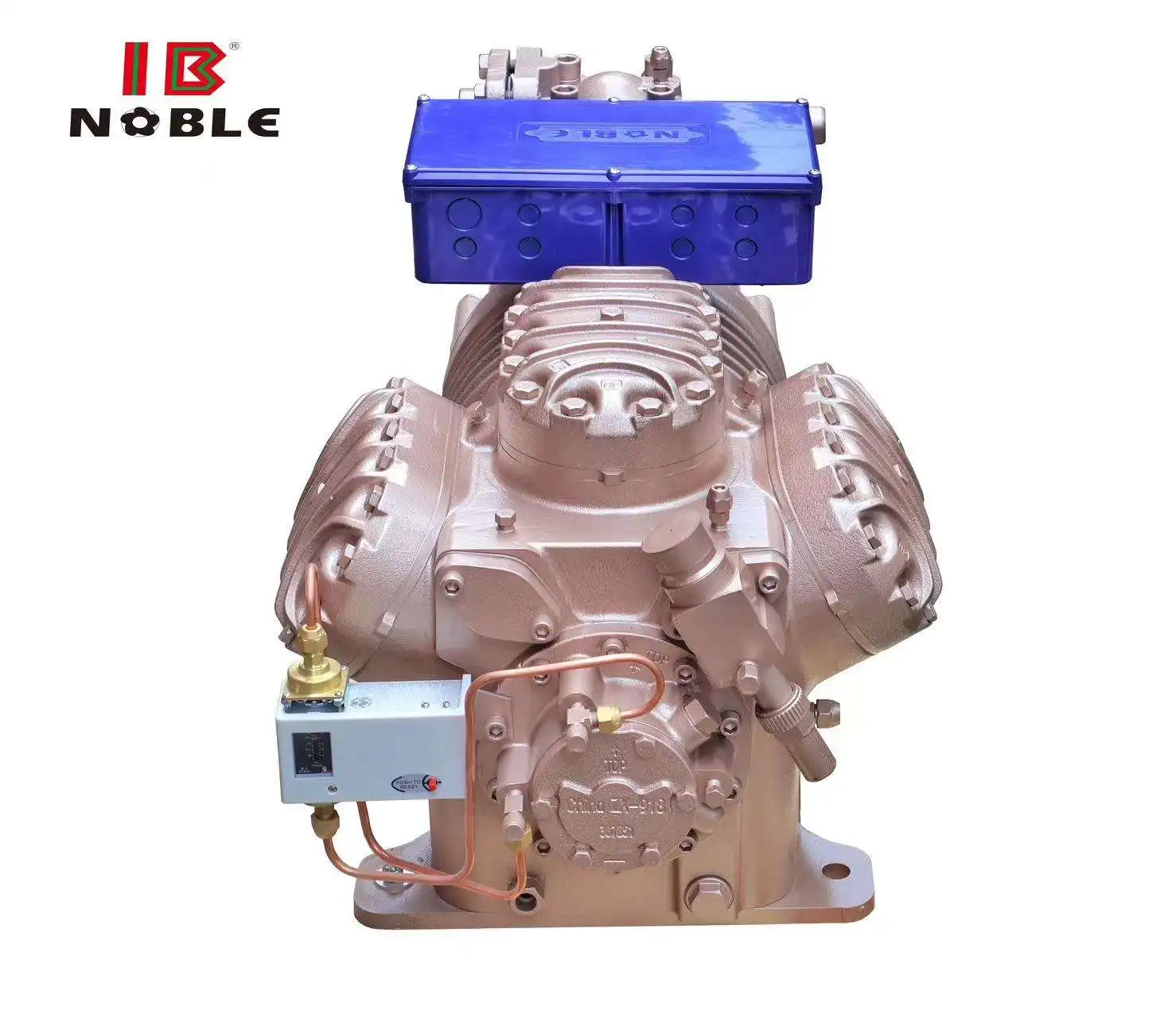 NOBLE Refrigeration Compressor 6 Cylinders Piston High Effective Cooling Capacity R404a R507a Refrigeratioon Tools for cold room