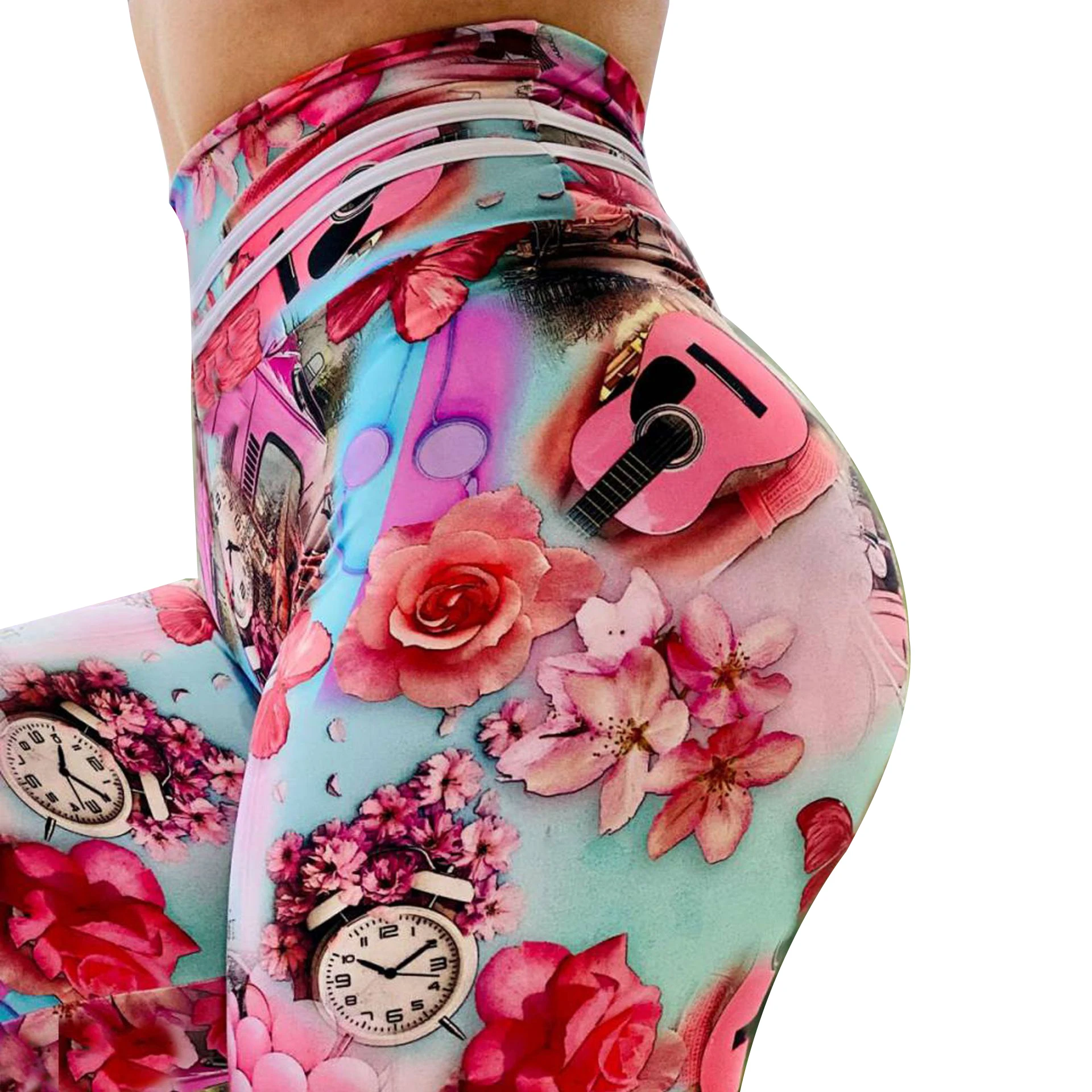 
 Взаимной дышащие спортивные Леггинсы для йоги штаны для девочек для занятий йогой талии тренер леггинсы  