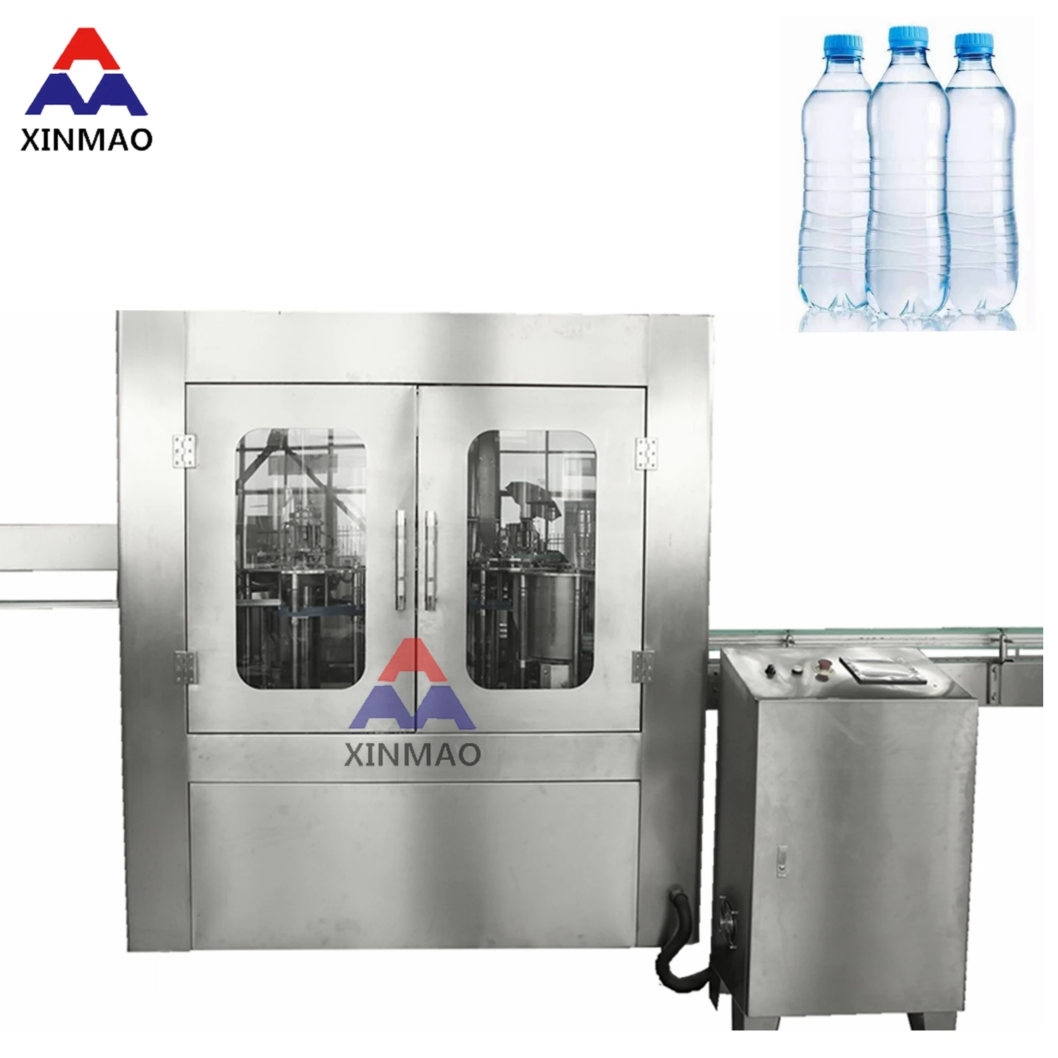 XINMAO Best 3 in 1 Drinking  Water Making Equipments Bottling Machines Water Bottle Filling Capping Production System