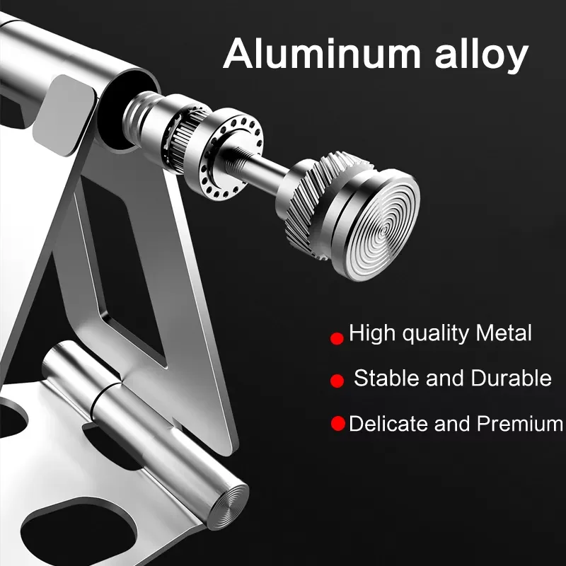 Aluminum Phone Stand Portable Adjustable Dual Folding Mobile Support Tablet Phone Holder Stands