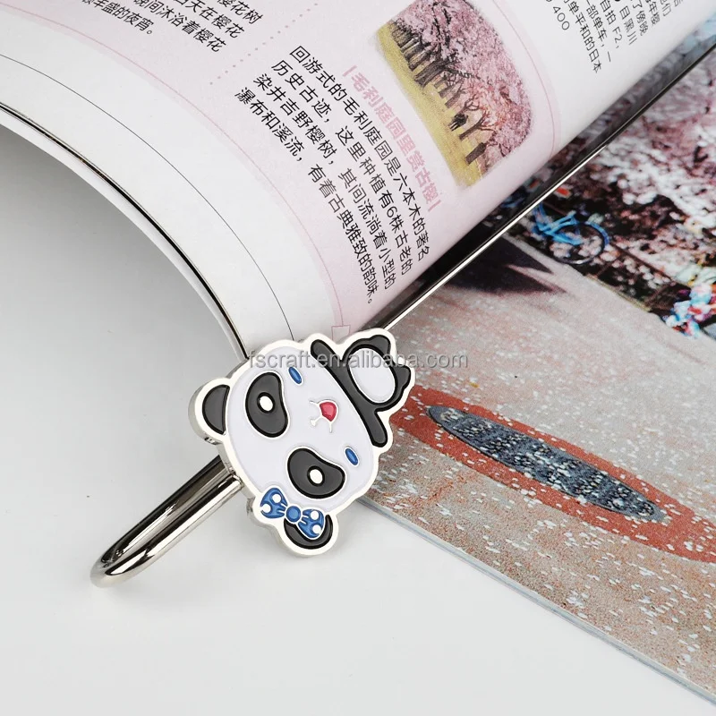 Fan Shu Wholesale Exquisite Bookmark for Business Gifts With Box Panda Metal Bookmark