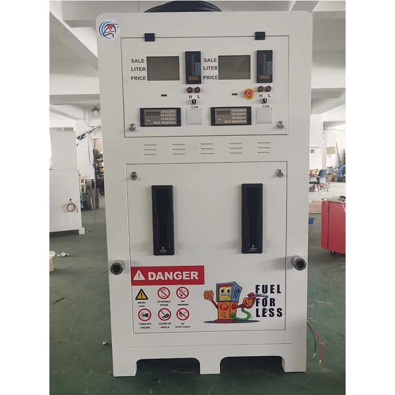 2000L 2 hose vertical mobile gas station portable fuel and diesel fuel dispenser