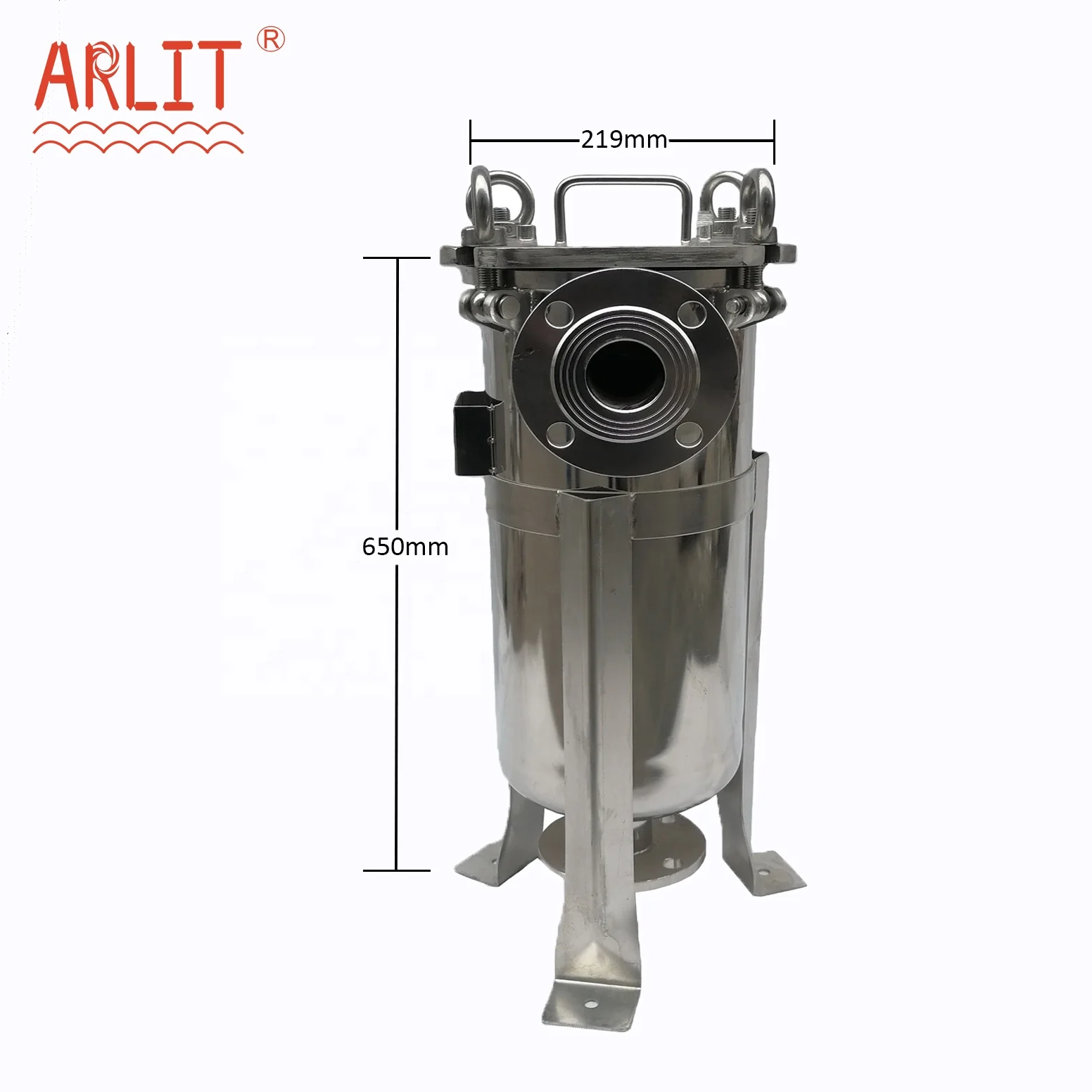 High filtration stainless steel 304 316  bag filter housing for wine beverage  beer coconut water milk oil filtration