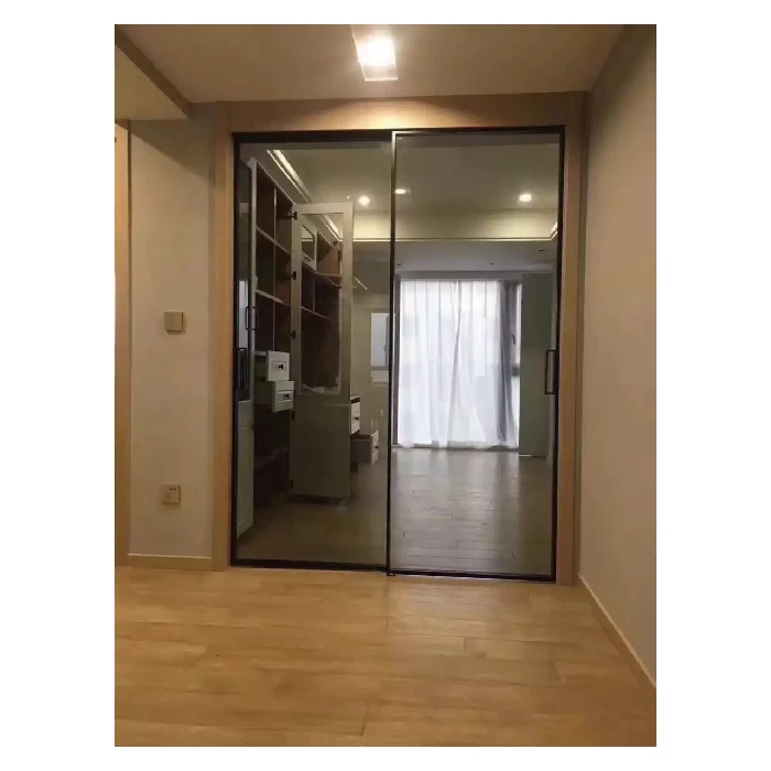 
Topwindow Popular Modern Walnut Latest Design French Steel Door Vents For Interior Doors Narrow Frame Slime Line Door 