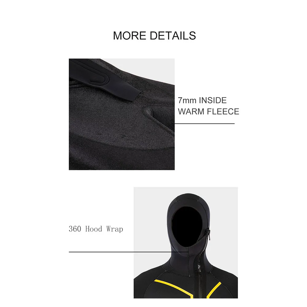 Professional 7mm Swim Wetsuits Men Diving Suit Split Scuba Snorkel Swimsuit Spearfishing Surfing