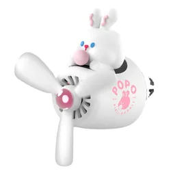 Car Air Freshener Bear Pilot Rotating Propeller Outlet Fragrance Interior Perfume Diffuse Auto Accessories Air Fresheners