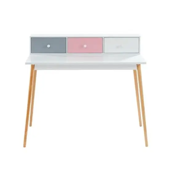 Hot sale white dresser simple Atmospheric Bedroom Used Kids Wooden Modern White Dressing Table