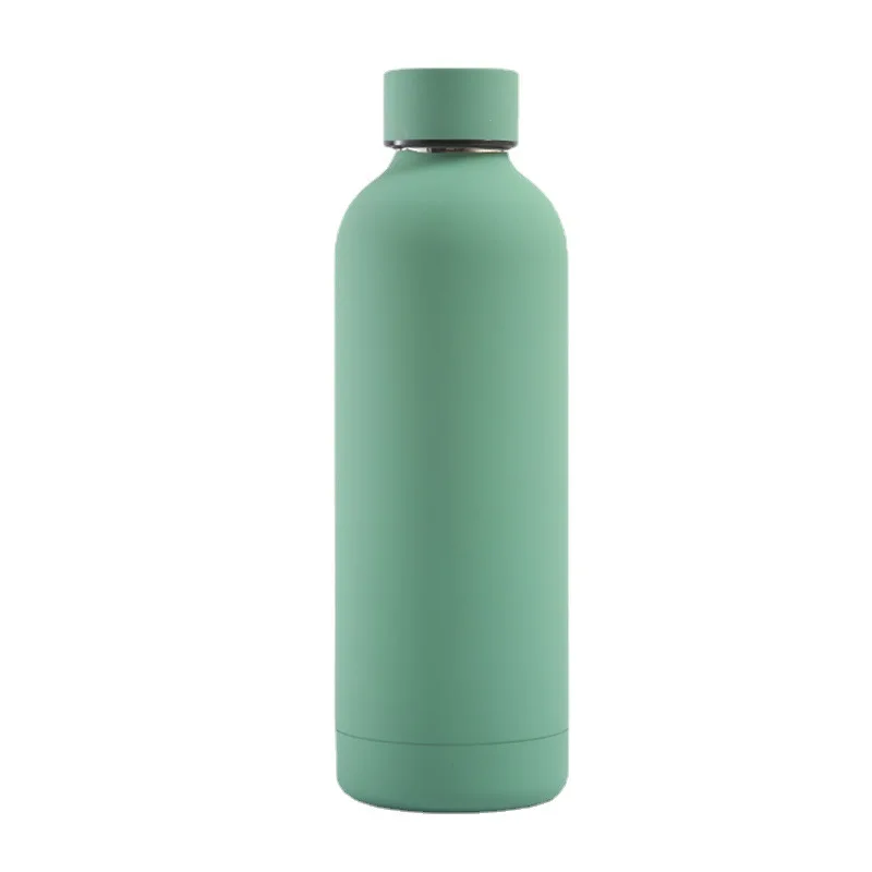 Food Grade BPA Free 500ml 750ml Double Wall Small Mouth Stainless Steel Sport Flask Water Bottle