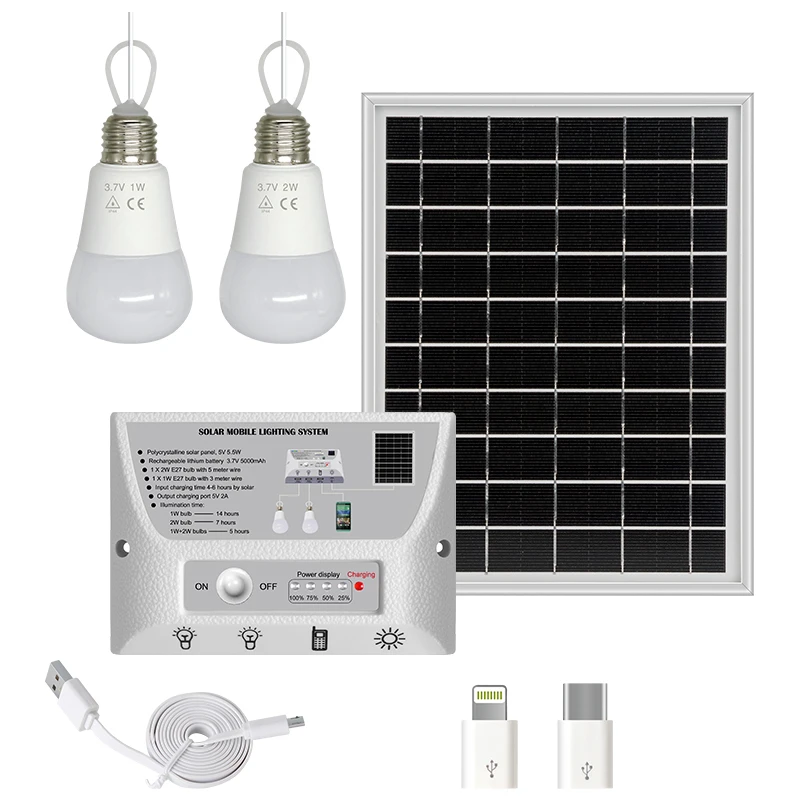 Manufacture Factory Low Price Household Home Camping Light Solar Lighting System Power Panel Solar System