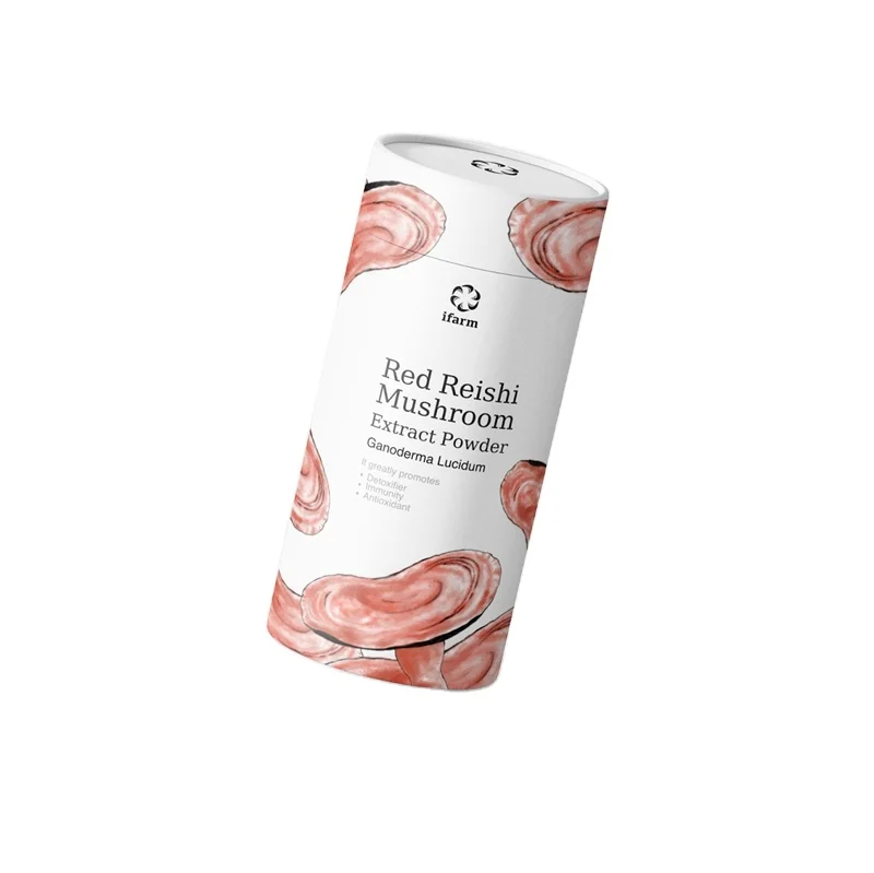 
Cylinder Granola Round Paper Tube Packaging Round Gift Box For Mushroom Coffee Powder 