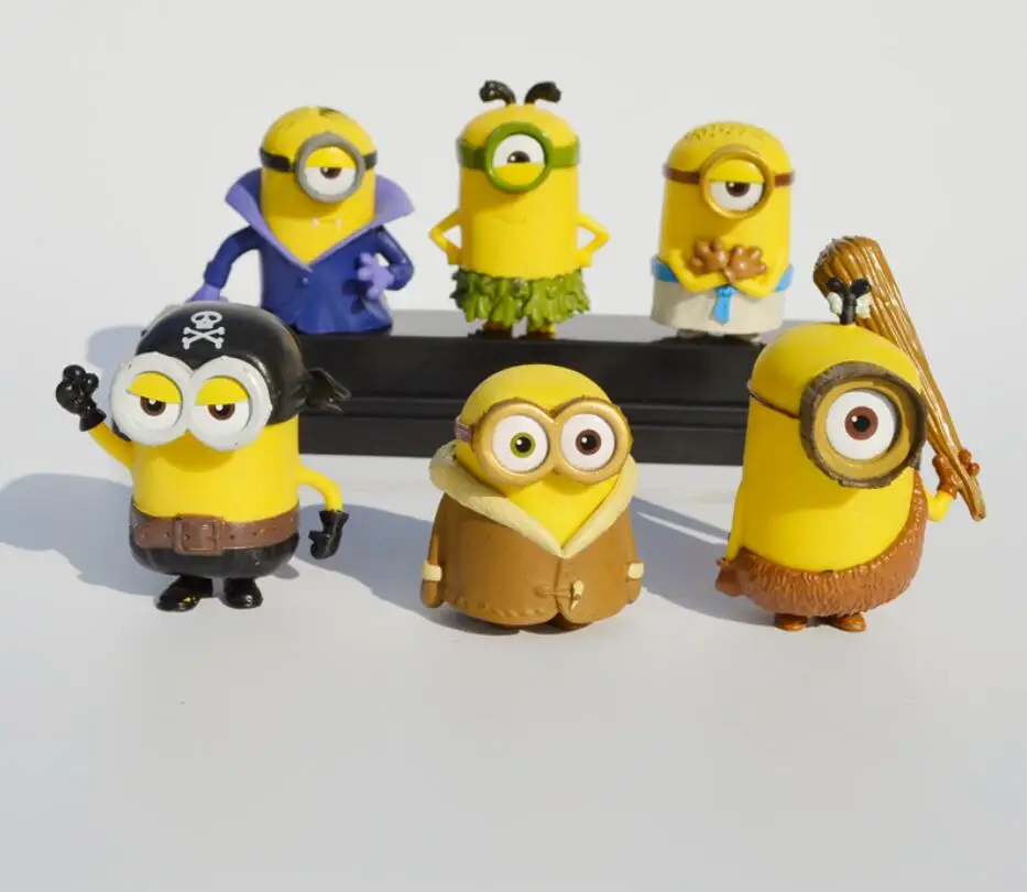 XUX Cartoon Yellow mini  Action Figures Toy Kids Gift Animation Derivatives Room Decoration Toys Wholesale