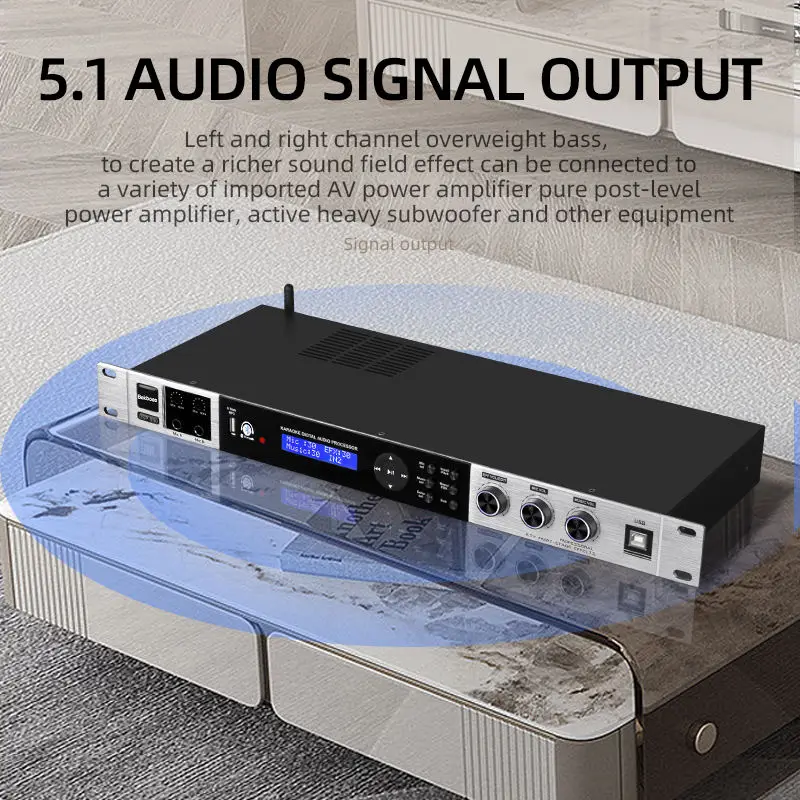 Professional Processor DPS-990 Karaoke System Sound Effector Digital Audio Processor