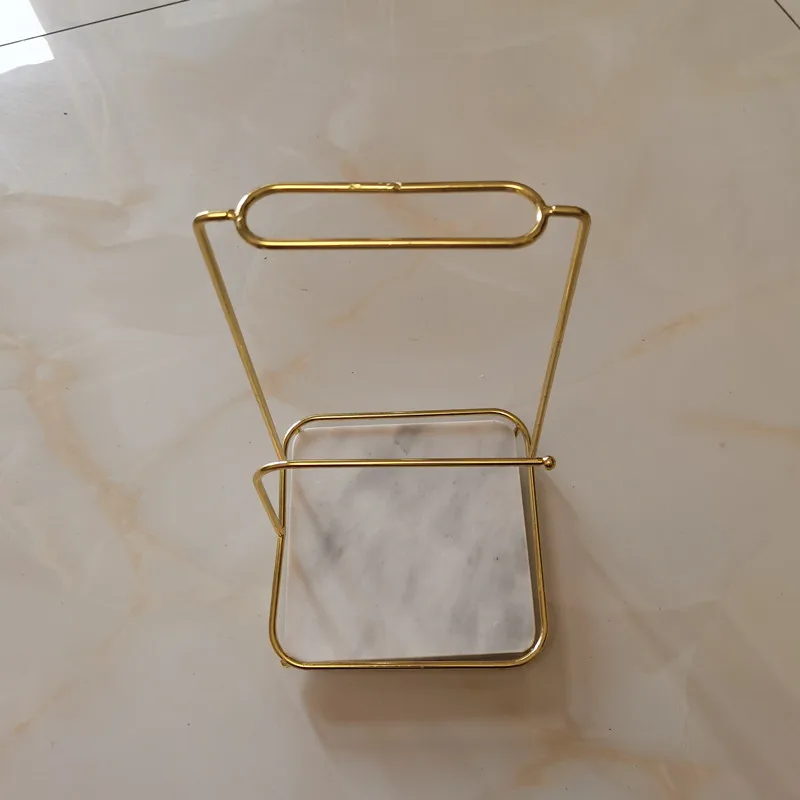 Custom Hanging Jewellery Bracelet Earring Display Stands Rack Holder Marble Base Necklace Jewelry Earrings Displayer With Stand