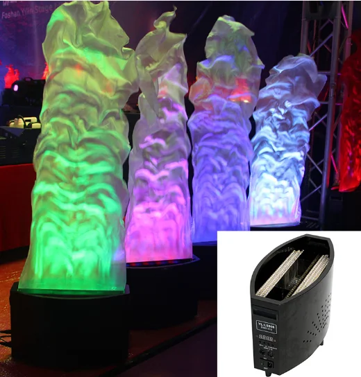 Hot sale White silk + RGB lamp bead LED Fire Effect Light Artificial Flame Stage Light Machine