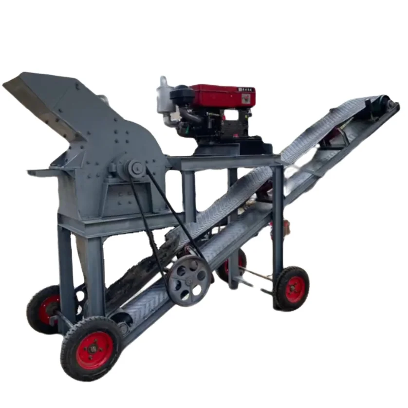 Легкодвижущаяся дизельная маленькая Мобильная молотковая дробилка