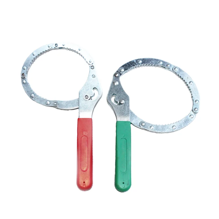 Adjustable Size Steel Wrench Set Oil Filter Ratchet Chain Wrench for Cars Automatic Factory Product OEM Customization Support