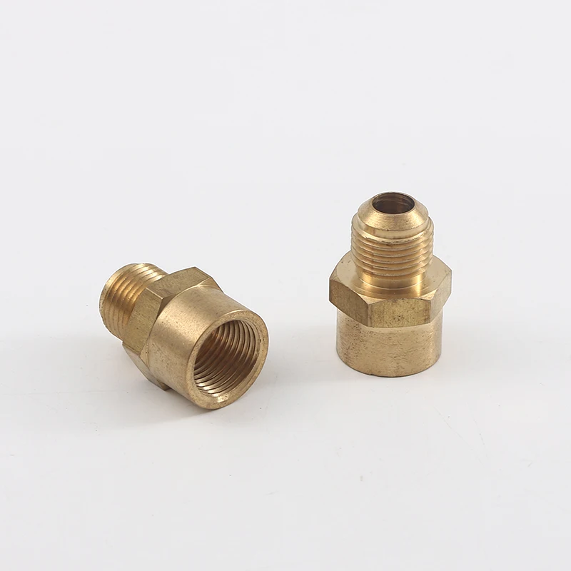 CNC Lathe Lubricating Oil Pipe Joint Pipe Fitting Female Jointer Lubricating Nipples Cone Type Brass Joint Connector
