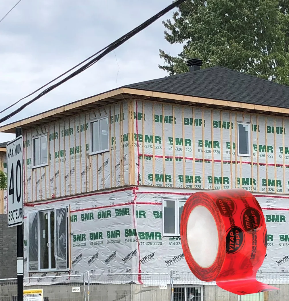 Roof and Wall House Wrap Housewrap Construction Sheathing Waterproof Membrane for