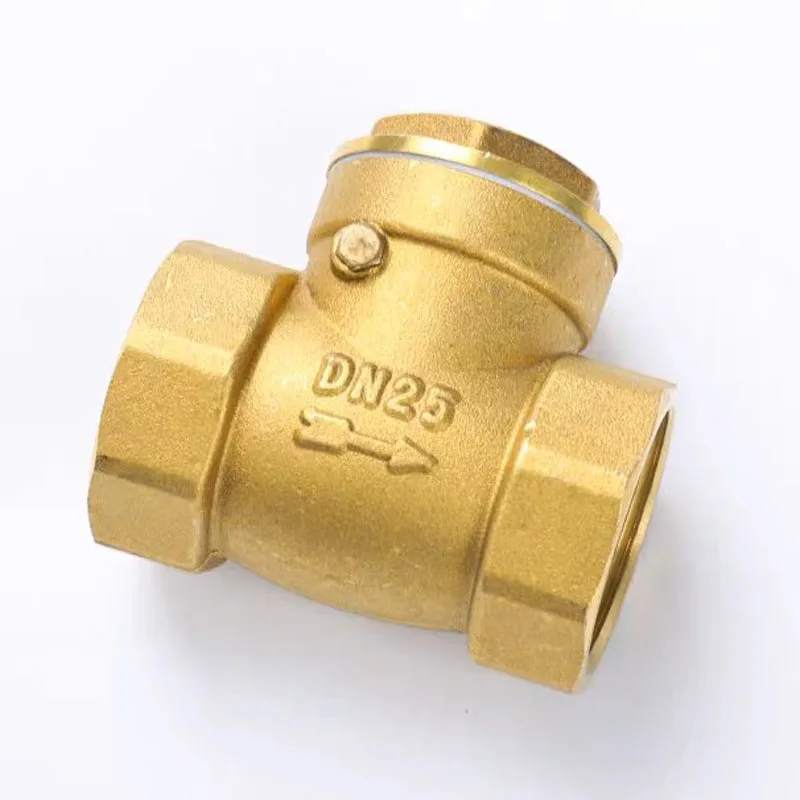 Durable Forged Brass Non Return Swing Valve Horizontal Check Valve for Water Supply System
