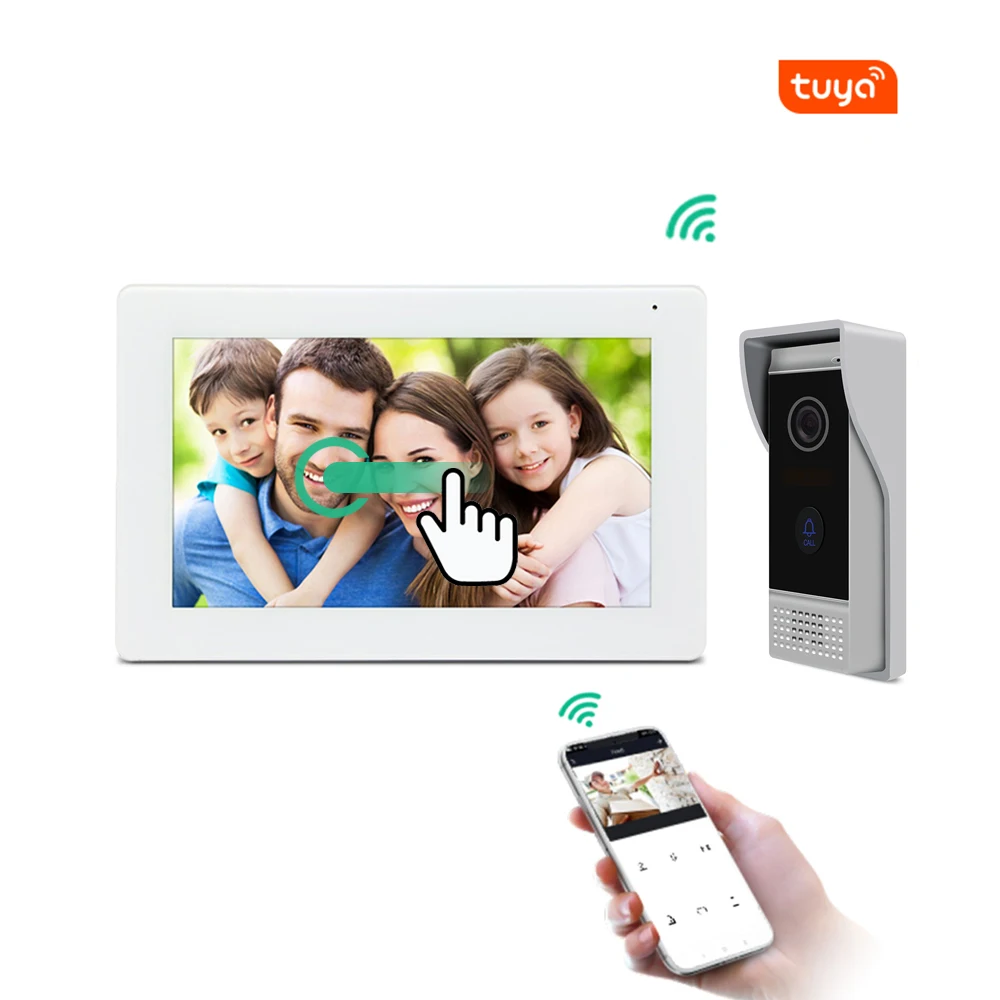 Tuya ip wifi camera smart video doorbell intercom system for villa with remote control