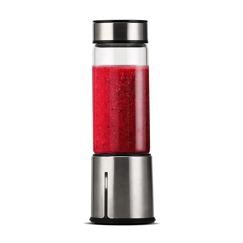 Hot Selling Rechargeable Juicer Mixer Blender Cup Travel USB Blender Portable Mini Smoothie Blender Battery 2000mah * 2
