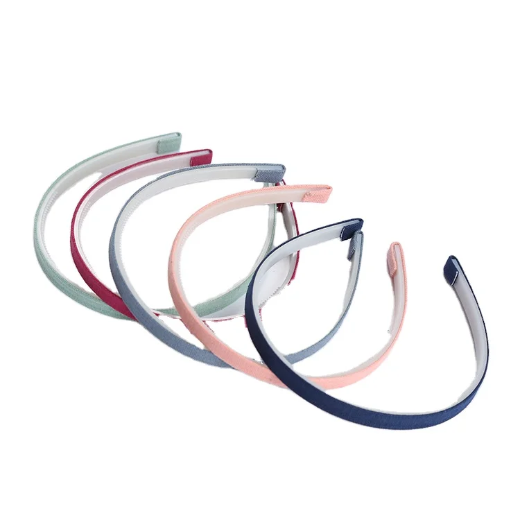 Direct selling 10MM cloth wrap hair band Korean version stainless steel headband hair accessories headdress