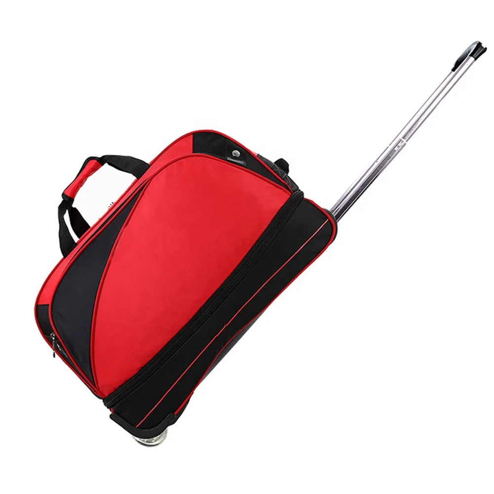 Chinese Products Fashion Style Woman Trolley Oxford Travel Cargo Time Trolley Bag