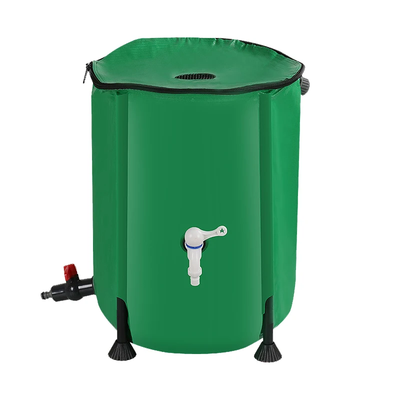 2022 eco New Arrival 500L 750L 1000L outdoor folding collection foldable PVC compressible water butt bucket rain water tank