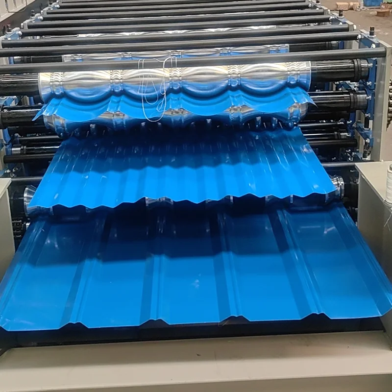 Ibr Ppgl  Ppgi Roof Tile Glazed Tile Metal Sheet Roll Trapezoidal Profile Cold Roll Forming Machine Roll Forming Machine