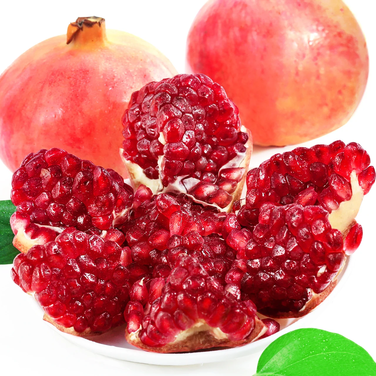 Healthy and delicious fruit organic red pomegranate