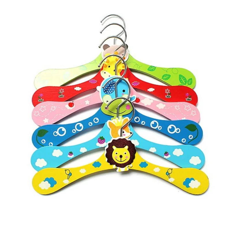 Cartoon wooden baby cute pet hanger  small hanger pet clothes hanger