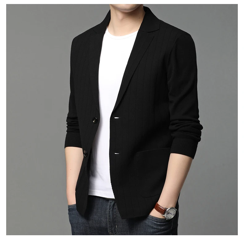 2021 New Style cardigan sweater  Casual Fashion Slim Fit Knitted  sweater men