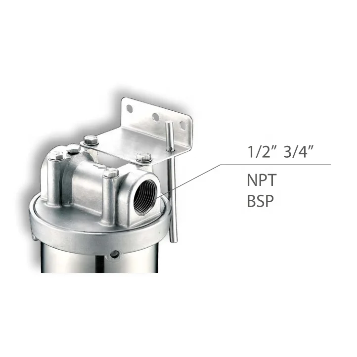 HONG HUI HN-10B household stainless steel 304 water filter housing pre-filter water filter housing