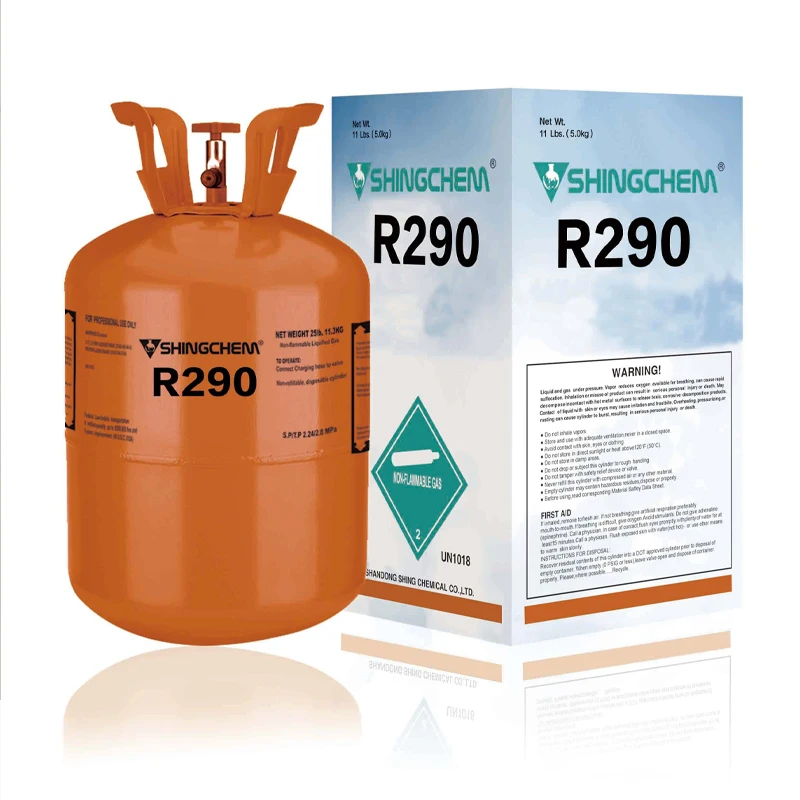 SHINGCHEM High Purity Refrigerant Gas R290 Environment Friendly Refrigerant Gas Propane Disposable Cylinder