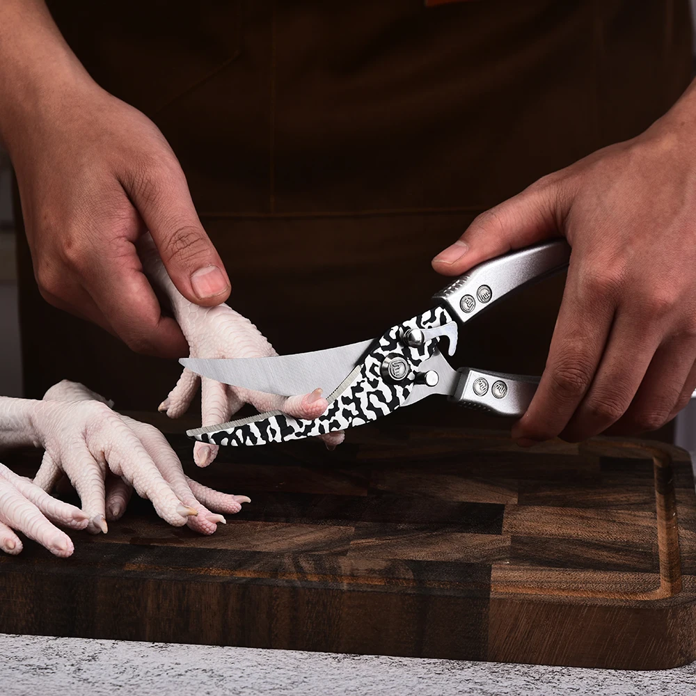 Durable stainless steel scissors poultry scissors vegetable scissors