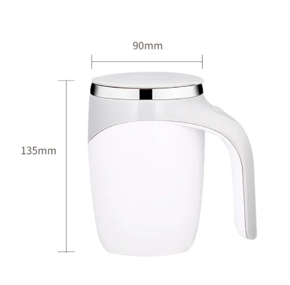 2021 New Automatic Mixing Mug With Logo Wholesale Stainless Steel Magnetic Self Stirring Mug