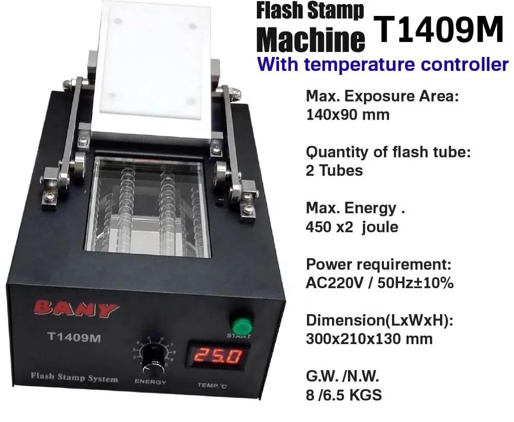 Customizable Flash stamp machine, Pre inked stamp machine B1409+ best selling model