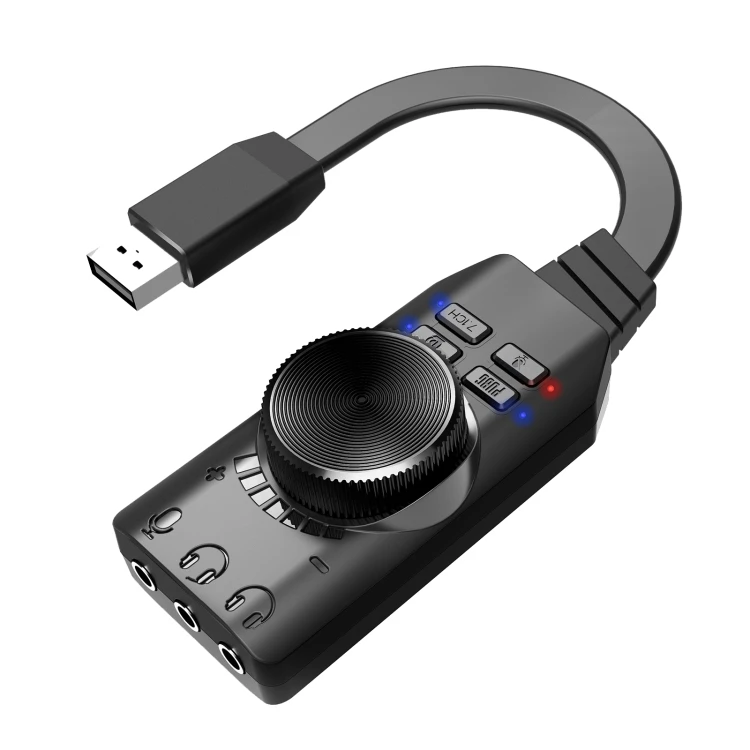 PLEXTONE GS3 USB звуковая карта 7 1 канал аудио внешний компьютер Мобильная
