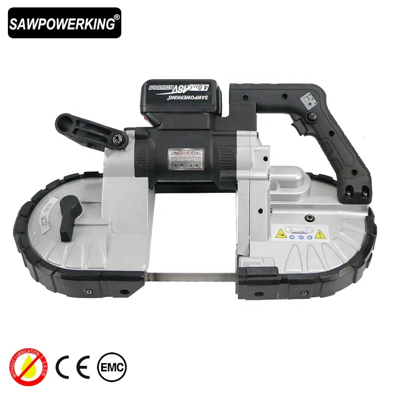 
4-1/2IN pipe cutting 18V Lithium-Ion Cordless Portable bandsaw mini band saw machine 